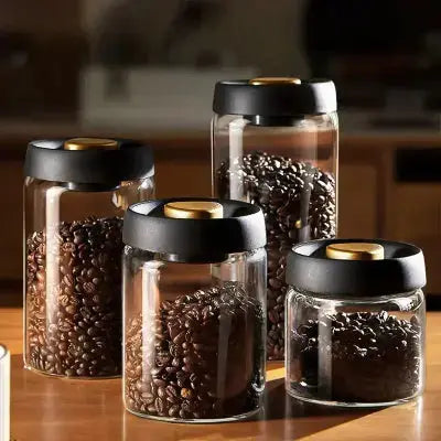 lot de 4 bocaux en verre transparent hermetiques cuisine