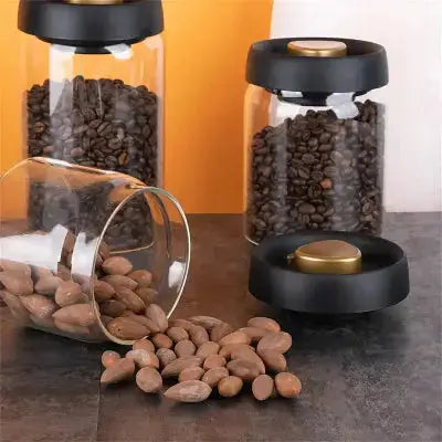bocaux en verre transparent hermetiques rangement alimentaire