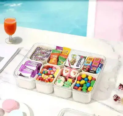 boite gouter compartimentee 8 compartiments bonbons snacks varies