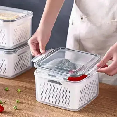 boite alimentaire multifonctionnelle panier egouttoir empilable