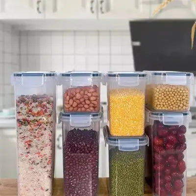 boites alimentaires ecologiques hermetiques lot de 7 pieces empilables