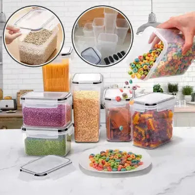 boites alimentaires ecologiques hermetiques lot de 7 pieces gain place