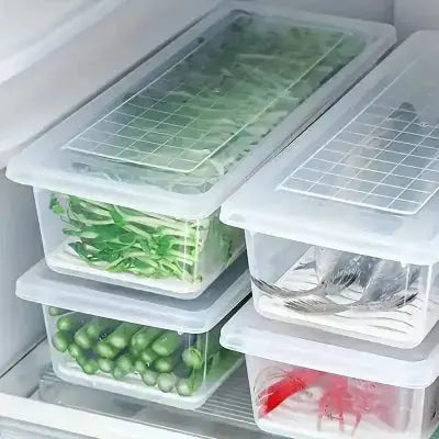 boite de conservation empilable avec couvercle pour frigo
