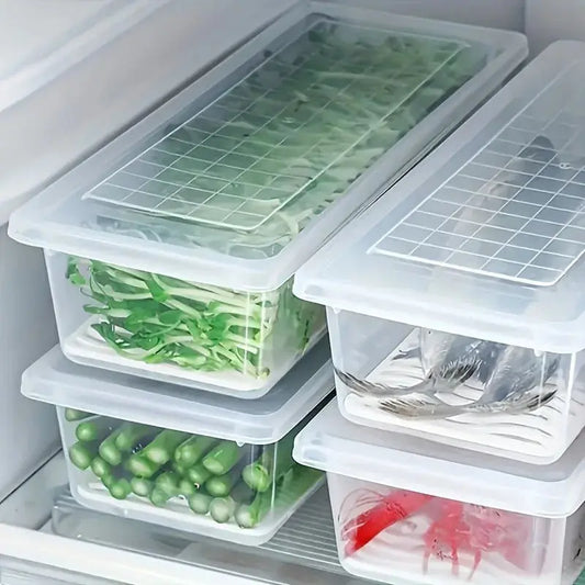 Boite conservation empilable avec couvercle pour frigo | FreshStack Lunivers-du-Rangement