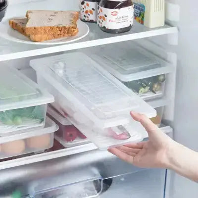 boite de conservation empilable avec couvercle pour frigo gain de place
