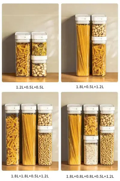 boite rangement pates transparent hermetique 4 formats capacites
