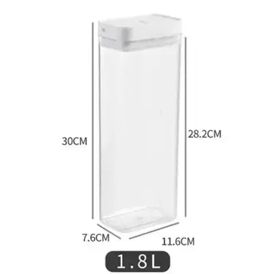 boite rangement pates transparent hermetique 1 8l 11 6x7 6x30cm