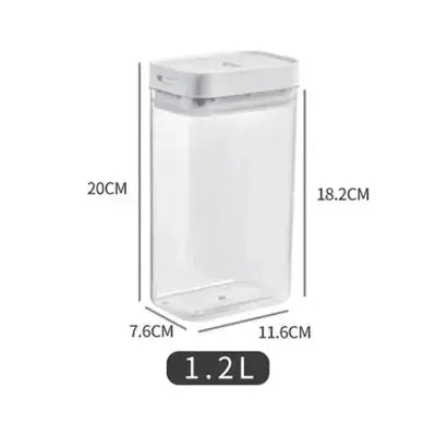 boite rangement pates transparent hermetique 1 2l 11 6x7 6x20cm