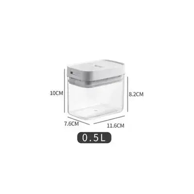 boite rangement pates transparent hermetique 0 5l 11 6x7 6x10cm