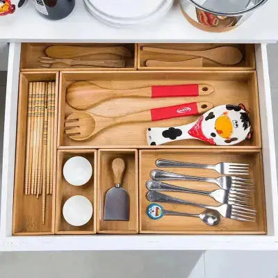 boite rangement japonaise tiroir compartiments organisation cuisine zen