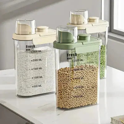 boite rangement transparente riz vrac cuisine