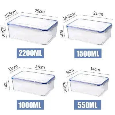 boites de rangement refrigerateur avec couvercle 550ml 1000ml 1500ml 2200ml