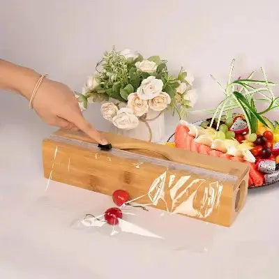 distributeur film alimentaire bambou decoupe precise utilisation facile