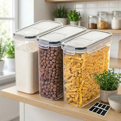 boitesderangementcuisinehermetiquespourfarinecerealesetpatesenplastique