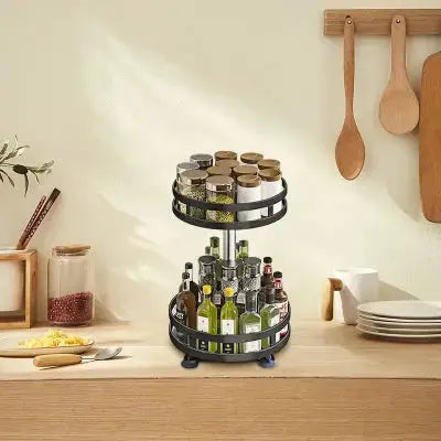 etagere a epices rotative 360 inox compacte cuisine premium