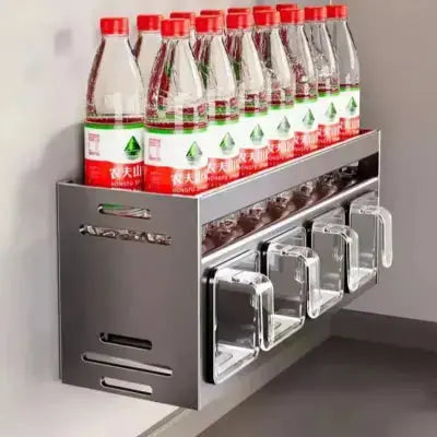 etegere epices mural metal robuste stable 3 niveaux compartiments