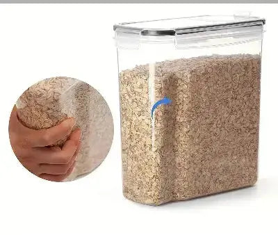 lot de 3 boites hermetiques pour cereales prise ergonomique