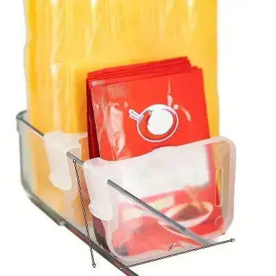 lot de 8 separateurs porte frigo pour sachets et bouteilles