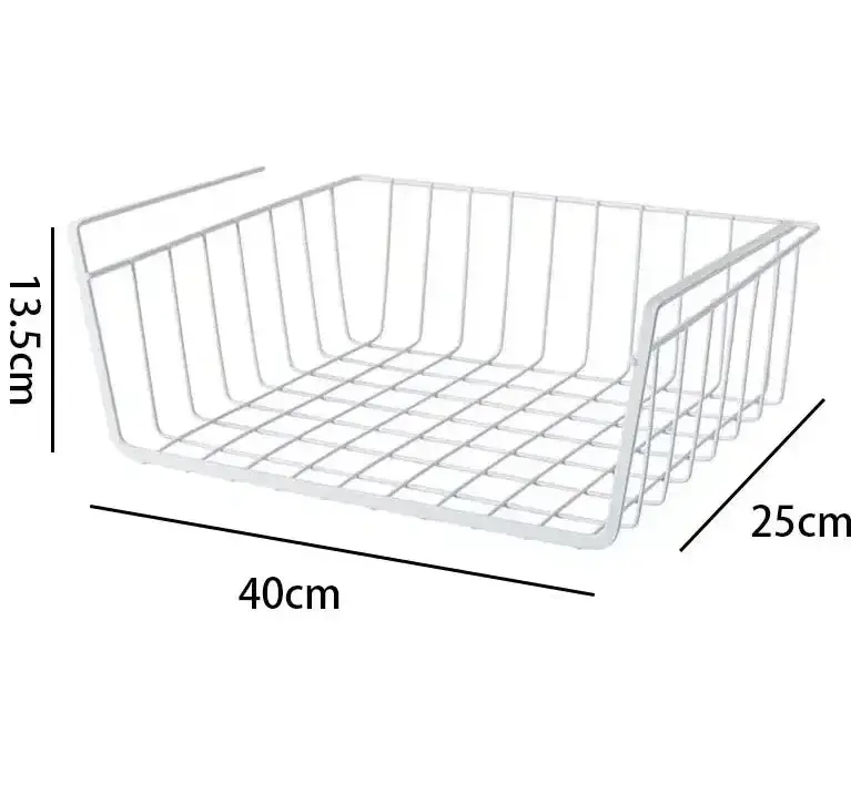 panierderangementsousetagereblanc40x25x135cmorganisateursuspenduenmetalgrandecapacite
