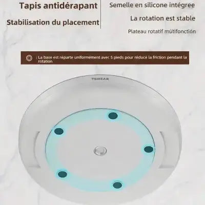 plateau tournant antiderapant rotation stable silicone multifonction