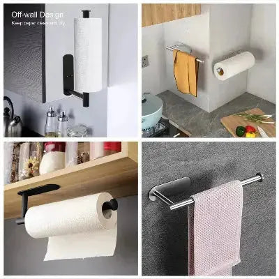 porte rouleau essuie tout mural polyvalent elegant pratique solide
