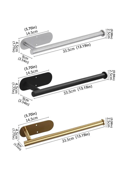 porteessuietoutmuralnoirargentetdoredimensions335cmpar145cmpar9cmsupportacierinoxydable