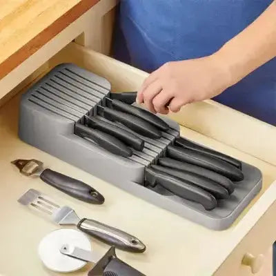 
range couteaux elegant tiroir cuisine organisation moderne pratique