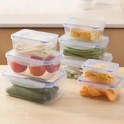 rangement frigo hermetique empilable pour legumes et aliments