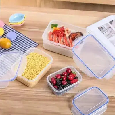 rangement frigo avec couvercle hermetique pour repas et fruits