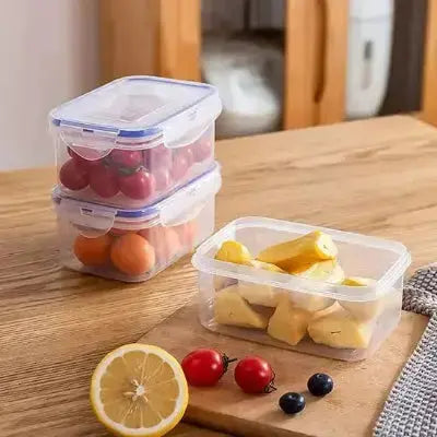 rangement frigo hermetique transparent pour fruits empilable