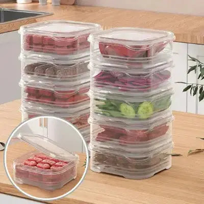 rangement frigo optispace empilable hermetique pour fruits et legumes