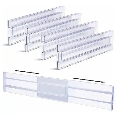 lot separateurs tiroir extensibles transparents organisateur modulable