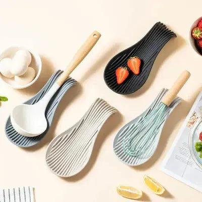 repose cuillere silicone ustensiles cuisine organisateur plan de travail antiderapant accessoire cuisson