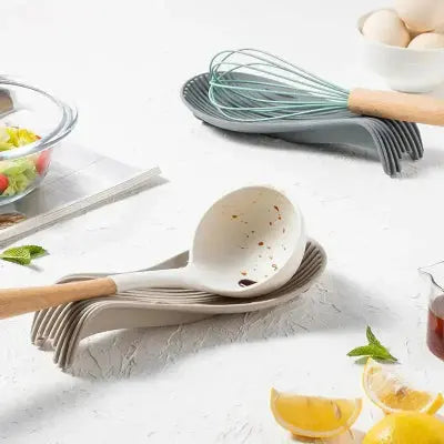 repose louche fouet silicone cuisine organisateur plan de travail protection hygiene antiderapant