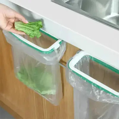 support sac poubelle suspendu cuisine gain espace pratique