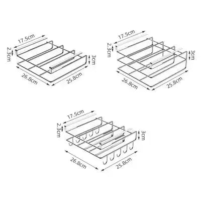 support rangement metallique suspendu 26 8cm 25 8cm 17 5cm 3cm pratique