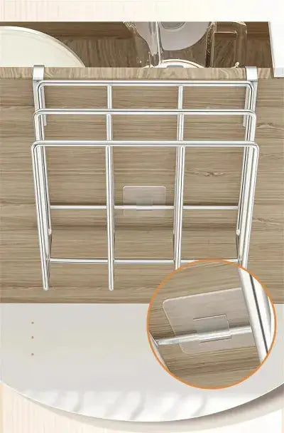 support rangement metallique suspendu fixation adhesive stable pratique