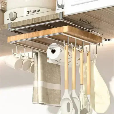 support rangement metallique suspendu crochets multifonction 26 8cm 25 8cm 3cm