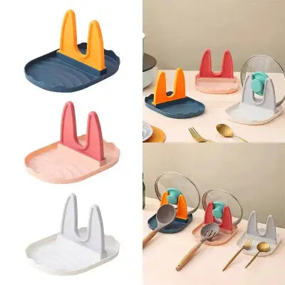 repose ustensile cuisine porte couvercle pvc plastique multi couleurs organisateur