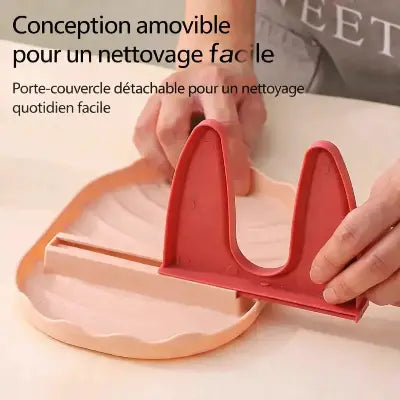 repose ustensile cuisine pvc plastique amovible nettoyage facile hygiene