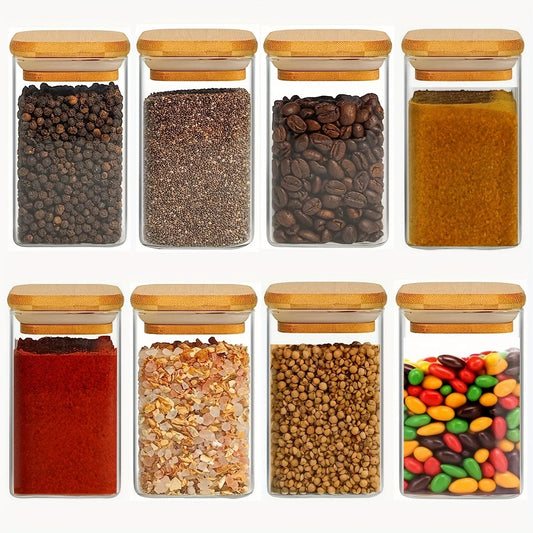 bocauxepicesverrecouverclebambouhermetiquerangementcuisine