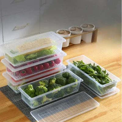 boite conservation frigo brocoli mais legumes frais plastique transparent