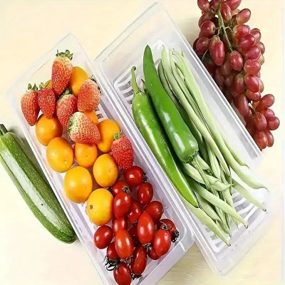 boite conservation frigo etanche fruits legumes frais plastique transparent
