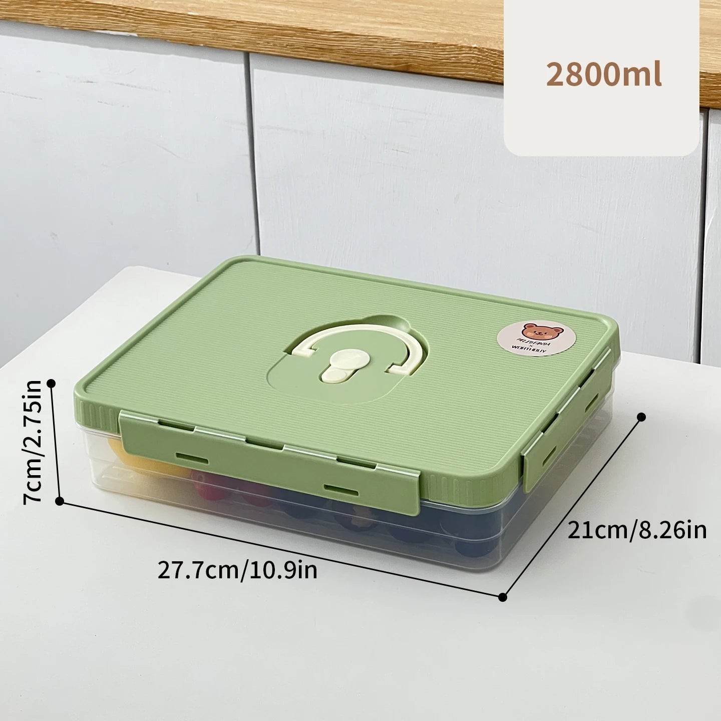 boiterangementalimentaireverte2800ml277cm21cm7cm