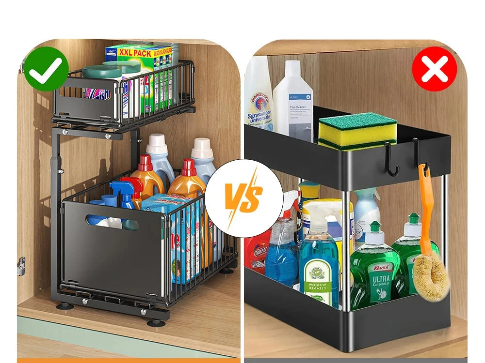 comparatiforganisateursousetagererangementcuisine2niveauxvspanierempilable
