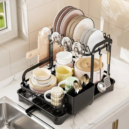 tegouttoirvaisselle2niveauxnoirdesignmoderne