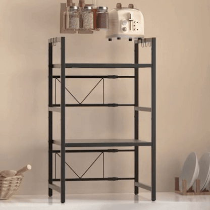 etagere micro onde ajustable avec rangement support stable gif