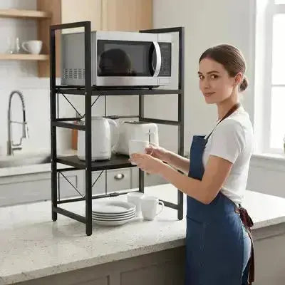 etagere micro onde ajustable multifonction robuste gain place cuisine
