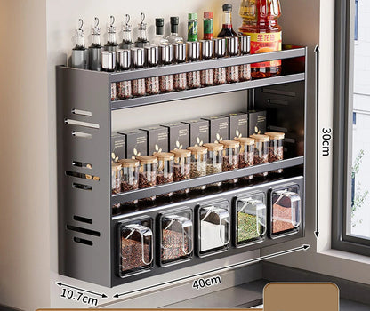 etagererangementepicesmuraleinoxtriple5compartimentsgrisdimensions40x10.7x30cm