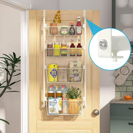 etageresuspenduerangementportecuisineblanc5niveaux